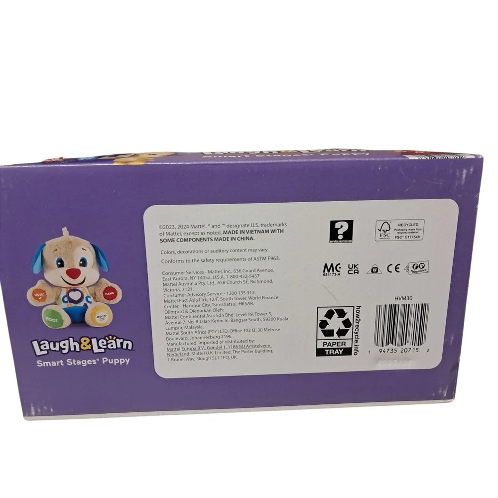 Fisher Price Laugh‎ and Learn Smart Stages Puppy 75+ songs, sounds &phrases